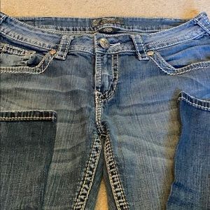 Silver Aiko capri jeans